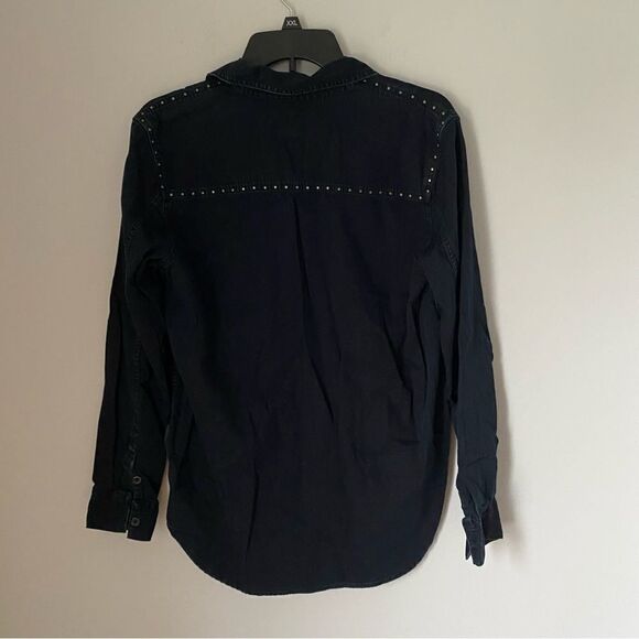 Lucky Brand Women’s Button Front Fitted Denim Shirt - Picture 3 of 4